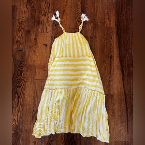 Yellow striped sundress